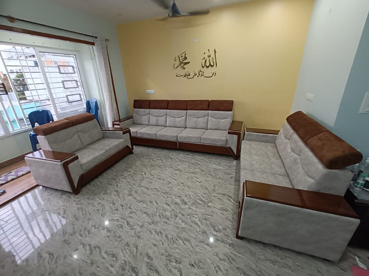 Wooden Sofa 3+3+2